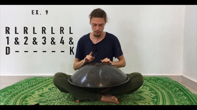Handpan Lesson. How To Create The Rhythmic Patterns On Handpan Part 1