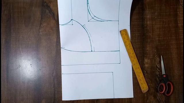 40" size katori Blouse paper cutting | 40" साईज कटोरी ब्लाऊज पेपर कटिंग смотреть онлайн