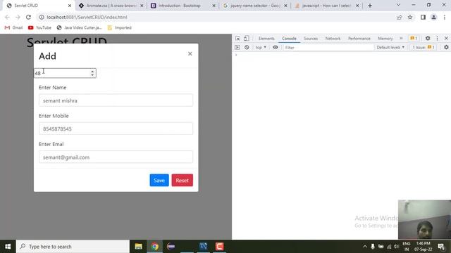 6. Servlet with ajax | UPDATE data with AJAX Part 1 | CRUD Operation | Semant Sir | Advance JAVA смотреть онлайн
