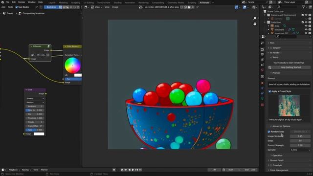 AI Render Tutorial - Stable Diffusion Add-on for Blender смотреть онлайн