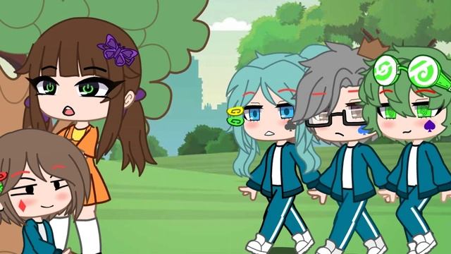 [♠️]Клоны и Игра в кальмара.[?] (Не ориг) Идею и звук взяла у @Umbrella_6 Ч.о.❗ смотреть онлайн