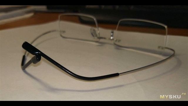 Очки для зрения по рецепту в безободковой оправе с оптическими линзами и весом менее 10 грамм. смотреть онлайн