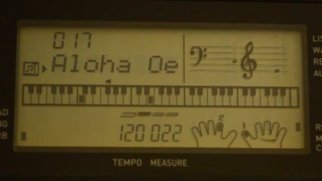 Casio Demo Songs - 017 ALOHA OE смотреть онлайн