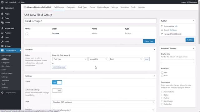 ACF Extended: Field Values as Field Group Location смотреть онлайн