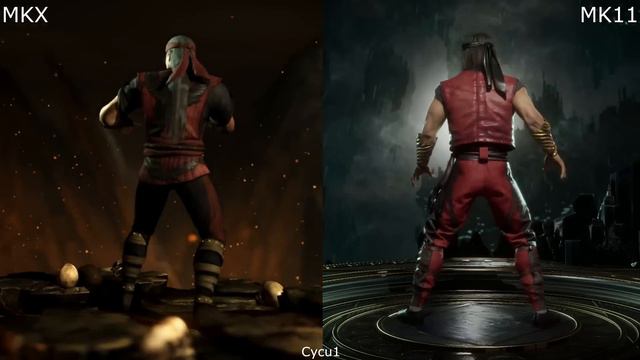 Mortal Kombat 11 vs MKX Returning Characters Model Comparison смотреть онлайн