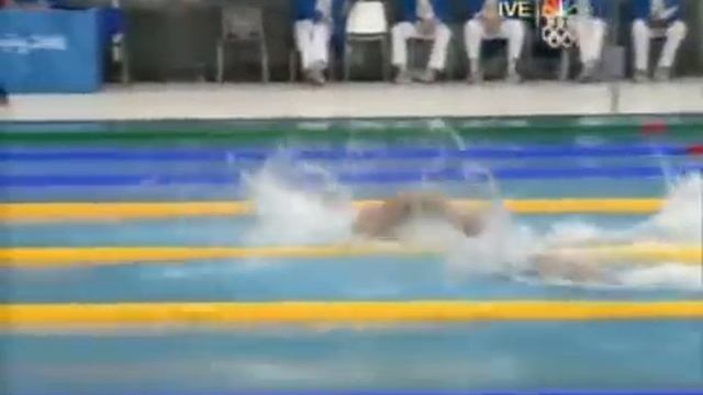 Jason Lezak beat Bernard (Underwater View) in Amazing Finish 4x100m 2008 Phelps 2nd Gold смотреть онлайн