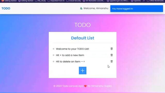 TODO Web App | Laravel 8 & MongoDB | in HINDI смотреть онлайн