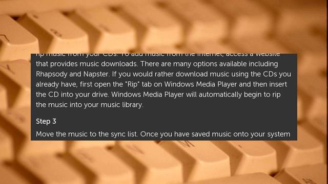 How to Sync Music to an MP3 Player Using Windows Media Player смотреть онлайн