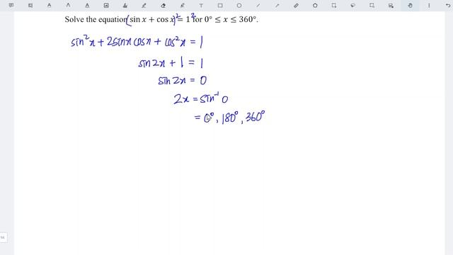 Solve the equation sinx+cosx=1 смотреть онлайн