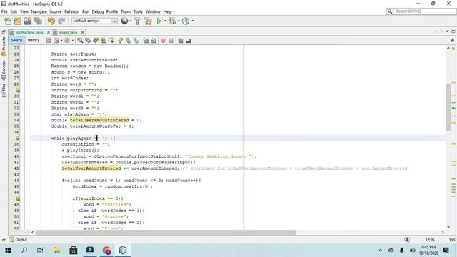 Slot Machine Simulation | Java Tutorial | Methods + If-Else Statements смотреть онлайн