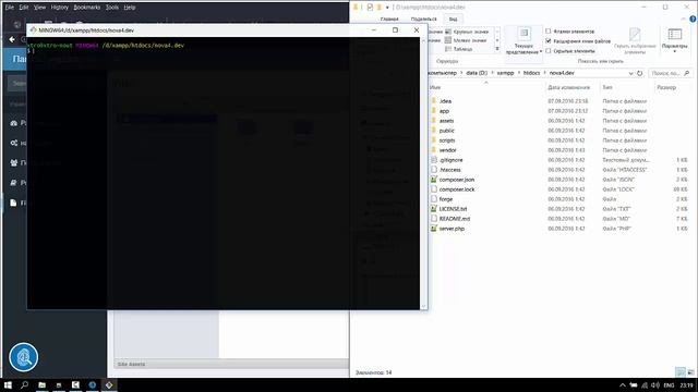 2.Обзор и настройка Nova Framework