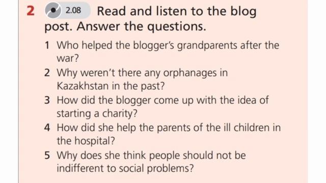 English Plus 9. Module 4. Charities and conflict. Ex 2 p. 52 смотреть онлайн