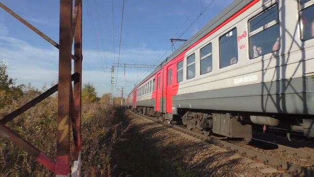 Электропоезд ЭД4М-0050 сообщением Москва - Узуново смотреть онлайн
