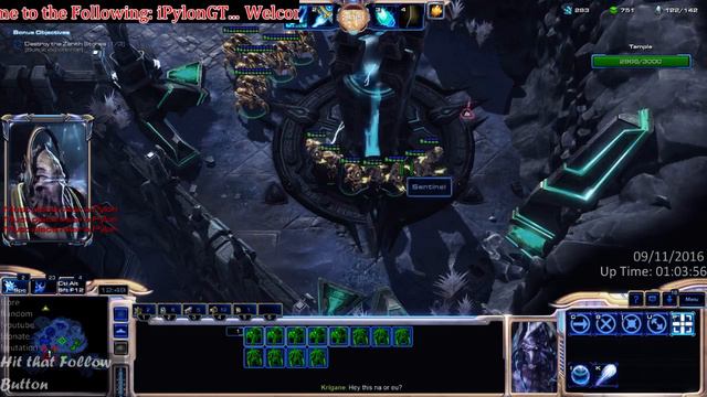 StarCraft 2 Co-Op Brutal Limitations Karax Sentinel Immortal [No Anti-Air] смотреть онлайн