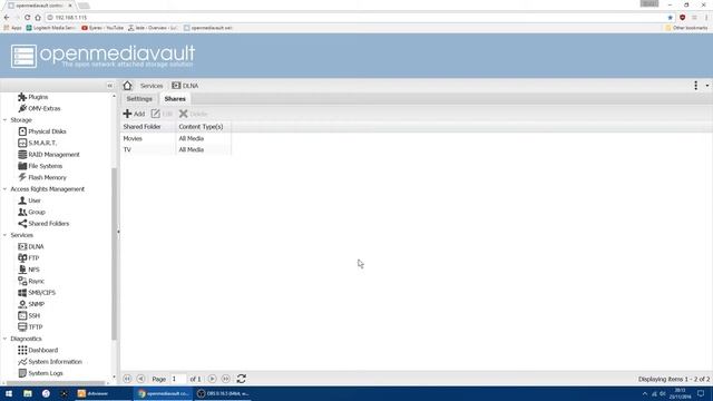 Raspberry Pi OpenMediaVault Setup DLNA Server смотреть онлайн
