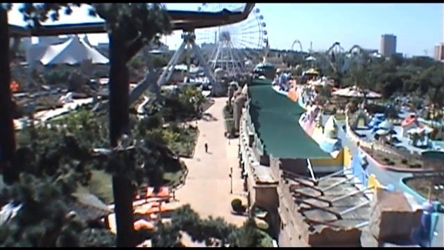 Spinning Batman Roller Coaster POV Front Seat Beijing Shijingshan Amusement Park China