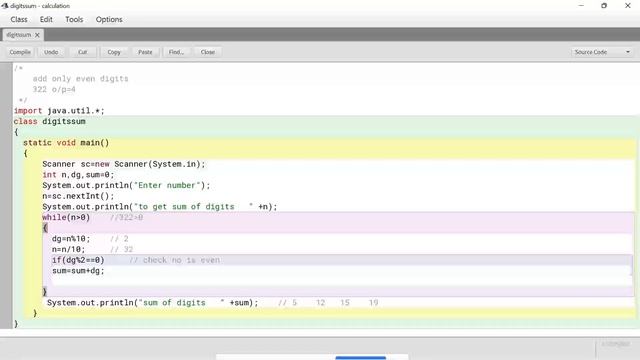 Sum of even digits of number | Java Programming | Computer Applications | ICSE смотреть онлайн