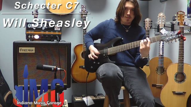 Schecter C-7 Deluxe 7 String: Black Satin смотреть онлайн