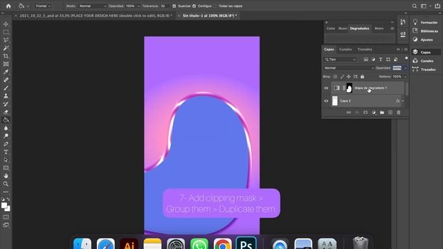 Graphic Design Art - Adobe Photoshop Tutorial - English + Español смотреть онлайн
