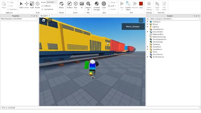 автоматический поезд в роблокс студио смотреть онлайн