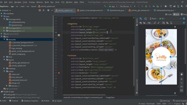Splash Screen in Android Studio | Food App in Android Studio | #2 | Android Tutorials смотреть онлайн