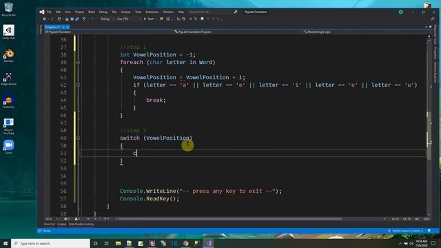 Pig Latin Translator (C# Programming Console Application) смотреть онлайн