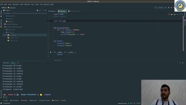 1. Golang goroutines vs Python asyncio (part 1) смотреть онлайн