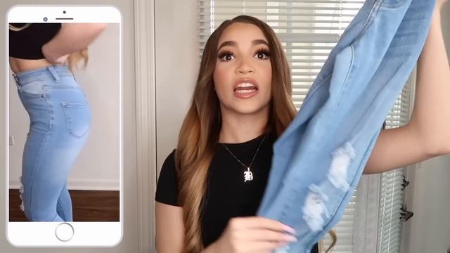 FASHION NOVA DENIM TRY ON HAUL 2020! (THE PERFECT JEANS PT.2) | BEAUTYYBEYY смотреть онлайн