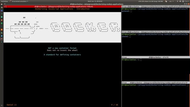 Dockerizing JavaScript Applications - Basics смотреть онлайн