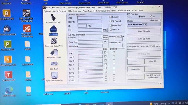 VVDI MB Tool Renew ECU Mercedes M271 Steuergerät Zurücksetzen