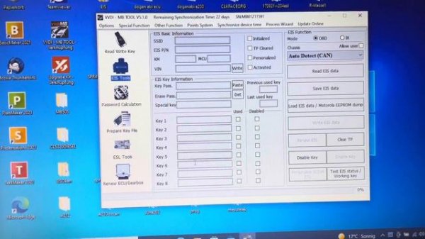 VVDI MB Tool renew ECU Mercedes M271 Steuergerät zurücksetzen