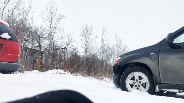 Mitsubishi RVR 4X4 diagonal snow test смотреть онлайн