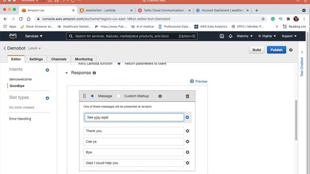 Build a serverless chatbot with AWS Lex and Integrate with Whatsapp смотреть онлайн