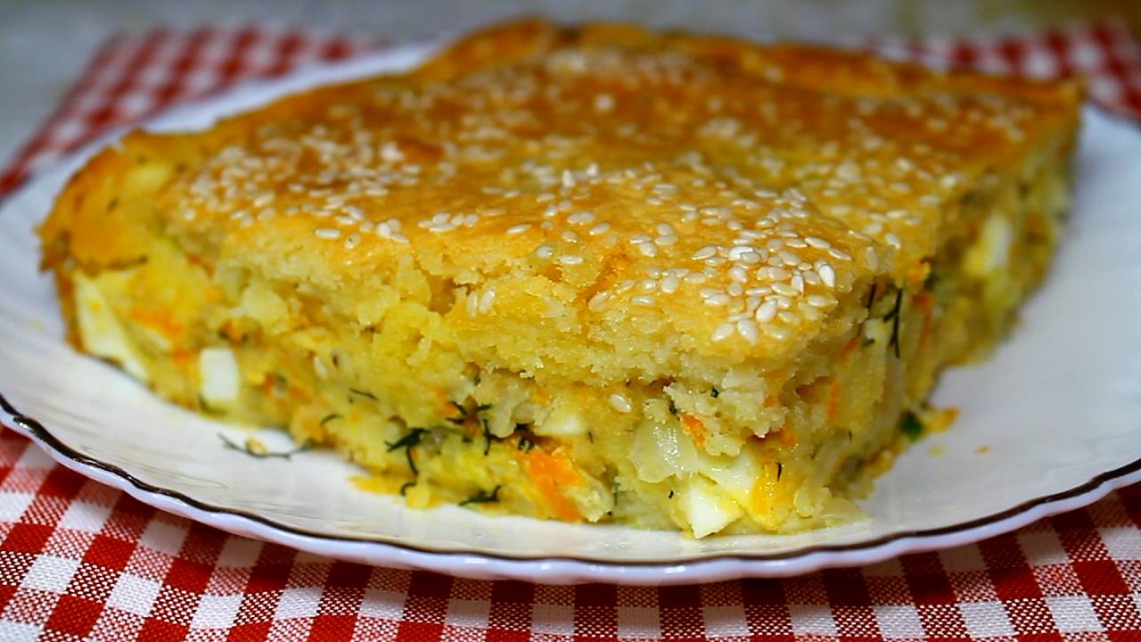 📌 Заливной пирог с капустой и зеленью - все смешал и в духовку смотреть онлайн