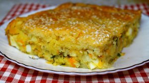 📌 Заливной пирог с капустой и зеленью - все смешал и в духовку