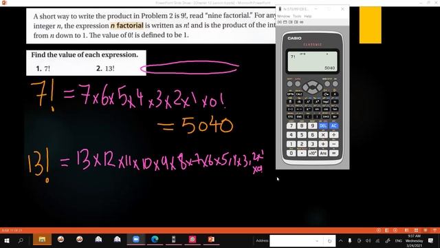 Algebra 1 ~ Chapter 12,Lesson 6 : Permutation and Combination ( Part 2) смотреть онлайн