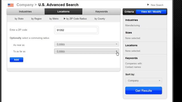 CareerSearch v3 - U.S. Advanced Location Search Using Zip Code Radius смотреть онлайн