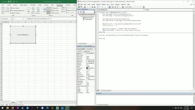 How to Send an Email with Outlook using Excel VBA смотреть онлайн