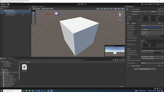 Navigate and Orbit Scene View, and Align Camera in Unity смотреть онлайн
