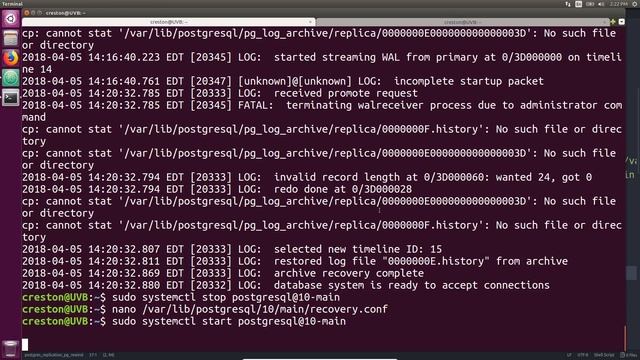PostgreSQL Replication Failback with pg_rewind смотреть онлайн