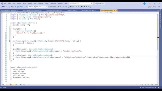 Angular CRUD with .Net Core | Part 2 - LIVE IMPLEMENTATION & OUTPUT #angular смотреть онлайн