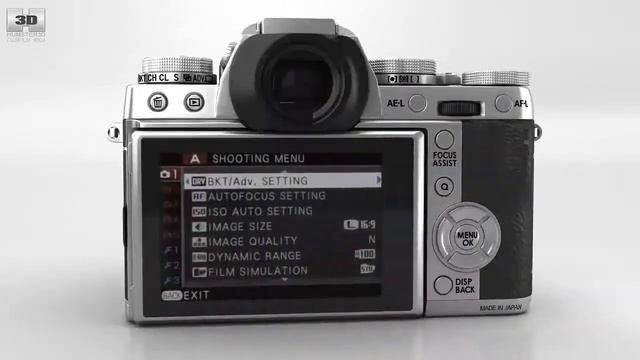 Fujifilm X-T1 Silver by 3D model store Humster3D.com смотреть онлайн