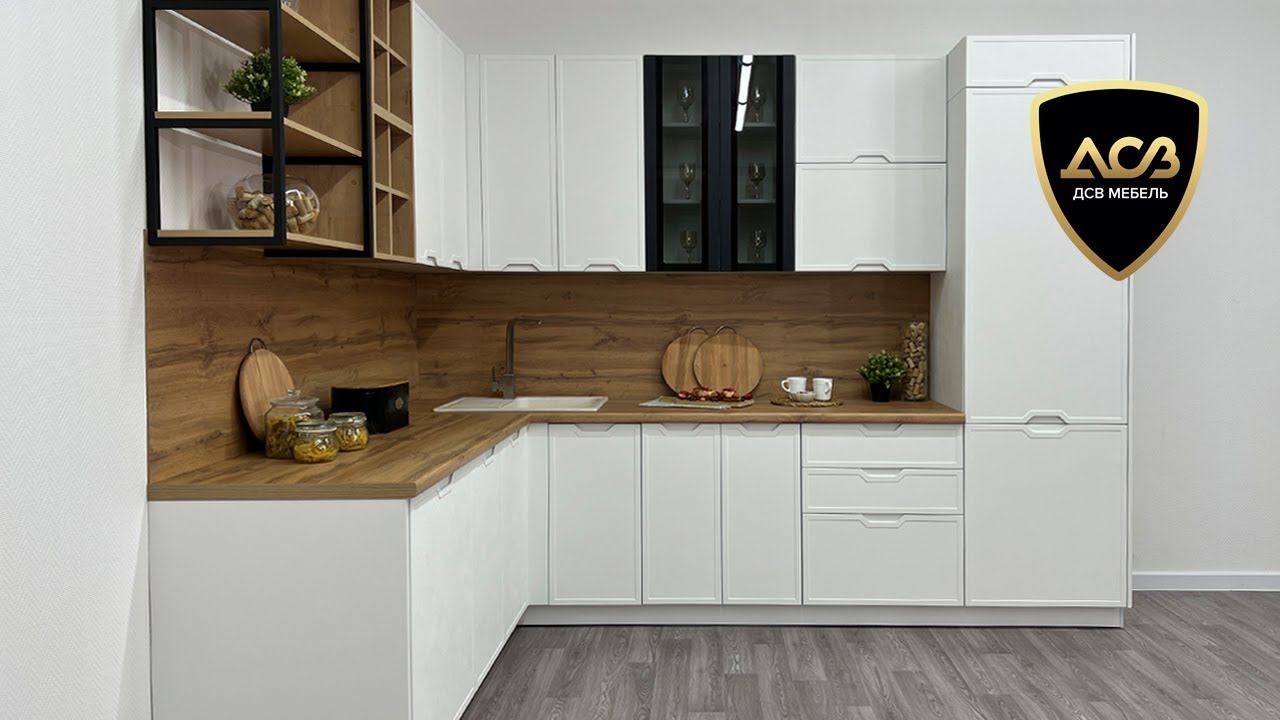 Кухонный гарнитур «Арка» Штукатурка белая - Компания «ДСВ Мебель» смотреть онлайн