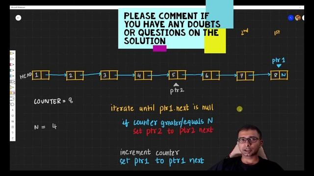 19. Remove Nth Node From End of List | Leetcode Medium смотреть онлайн