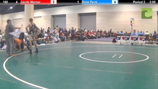 1st Place - 160 lbs. Jacob Warner (Illinois) vs. Drew Peck (Pennsylvania) смотреть онлайн