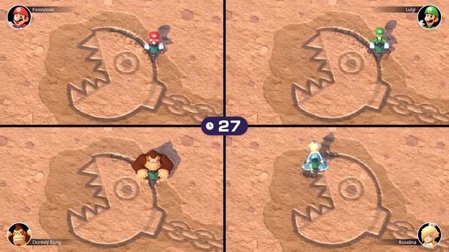 Mario Party Superstars Minigames - Mario Vs Luigi Vs Rosalina Vs Donkey Kong (Master Difficulty) смотреть онлайн