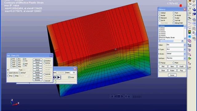 LS PRE-POST Tutorial No.2 Plot stress-strain curve смотреть онлайн