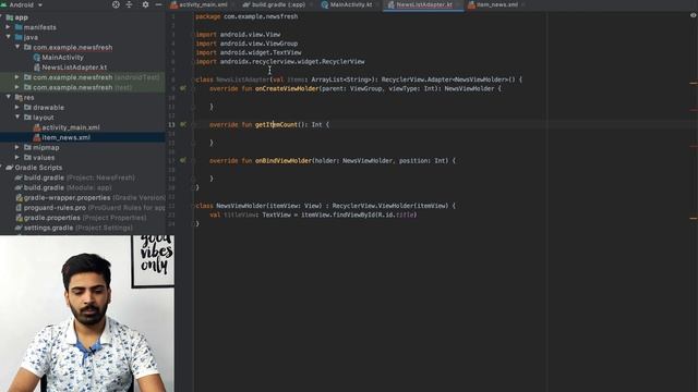 #8. RecyclerView in Android Studio Tutorial | News App | Android Development Tutorial 2021 смотреть онлайн