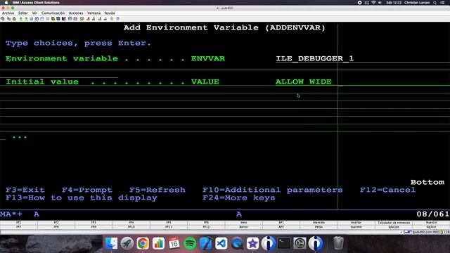 Coding in RPG (IBM i/AS400). How to Debug in WIDE SCREEN. смотреть онлайн