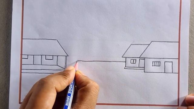 How to Draw Village Scnery✅?? Painting Easy Tutoril?? смотреть онлайн